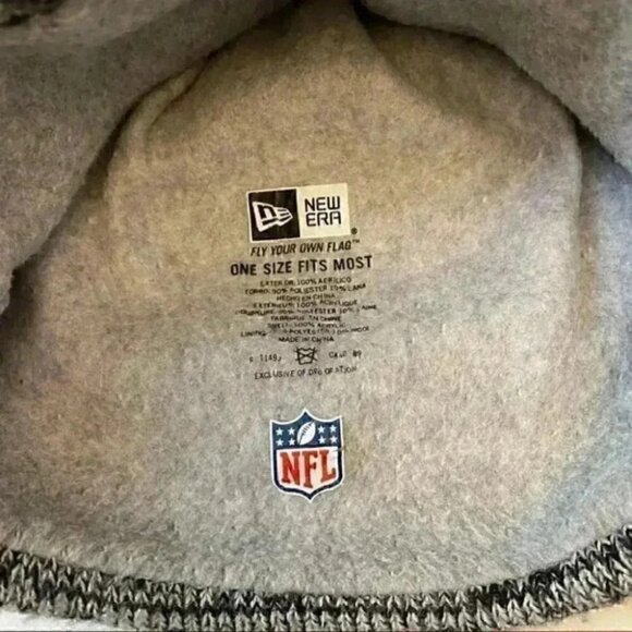 New Era NFL New Orleans Saints Hat Toque Beanie Pom Pom Yellow Black White - Picture 7 of 11